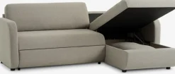 MOMMARKCanapé convertible méridienne MOMMARK tissu beige