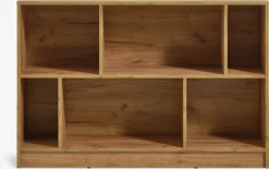 MOSBJERGBibliothèque MOSBJERG 6 tablettes coloris chêne naturel