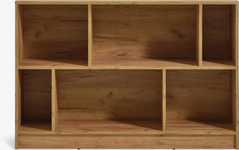 MOSBJERGBibliothèque MOSBJERG 6 tablettes coloris chêne naturel