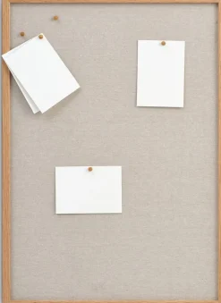 MOSEBYTableau d'affichage MOSEBY 50x70 5 pins beige/chêne naturel