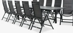 MOSS + MYSENMOSS L214/315 table + 4 MYSEN chaises gris