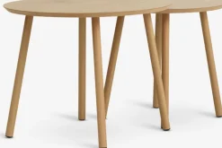 MUNKEBOTables gigognes MUNKEBO Ø55/Ø45 coloris chêne naturel 2pcs