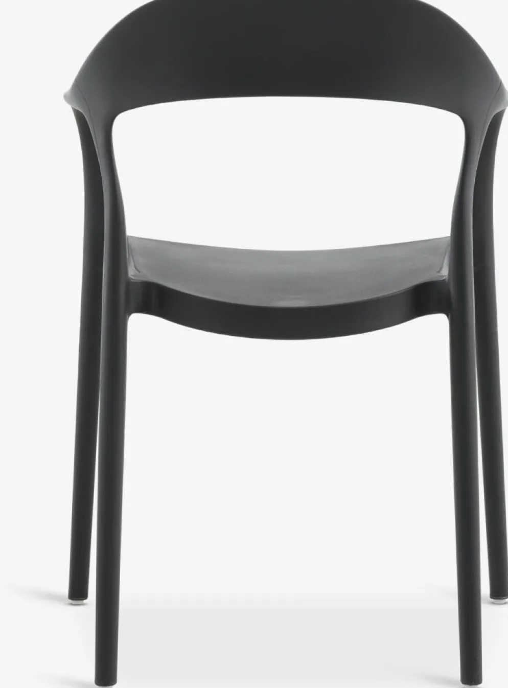 NANNESTADChaise empilable NANNESTAD gris foncé
