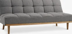 NEJEDECanapé convertible NEJEDE tissu gris clair