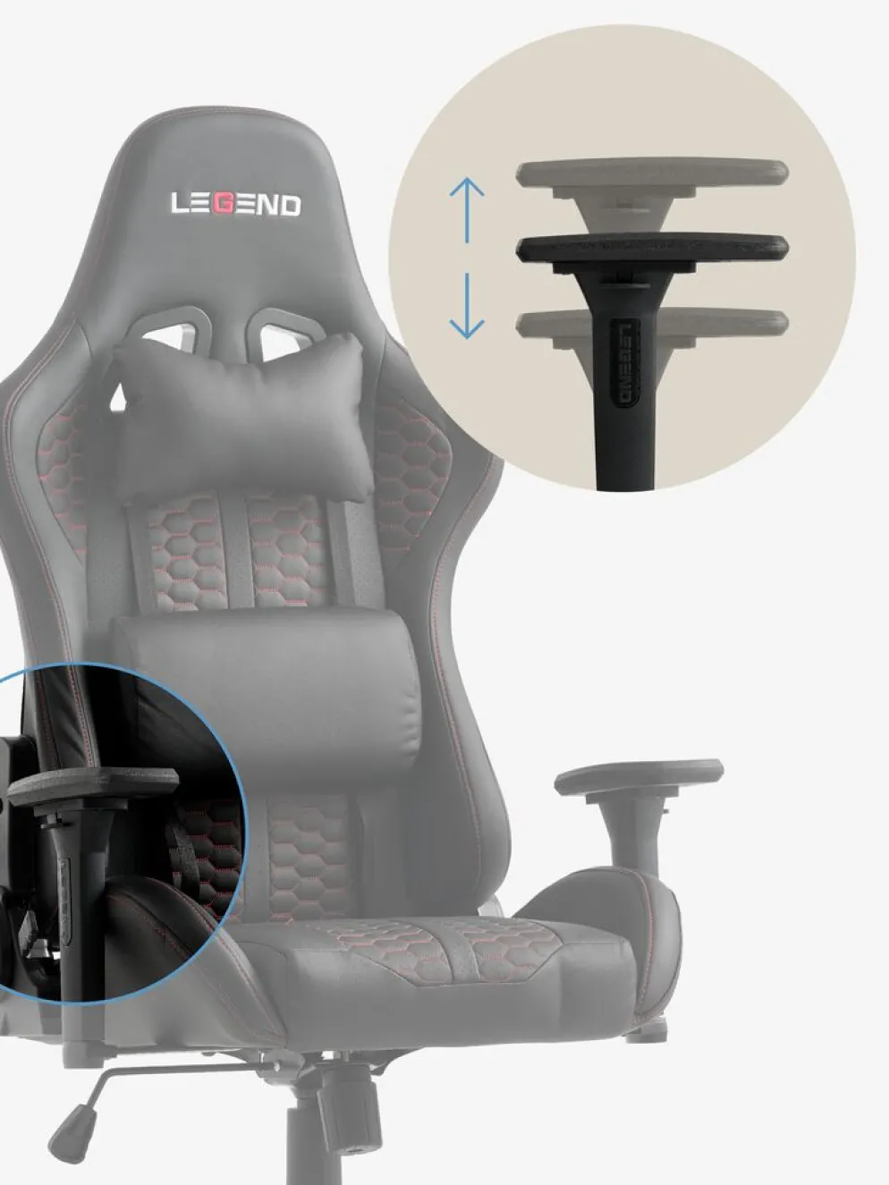 NIBEChaise gaming NIBE noir/rouge