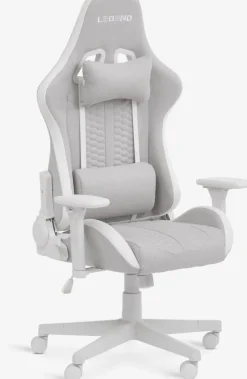 NIBEChaise gaming NIBE tissu blanc/beige