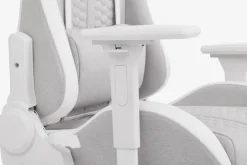 NIBEChaise gaming NIBE tissu blanc/beige