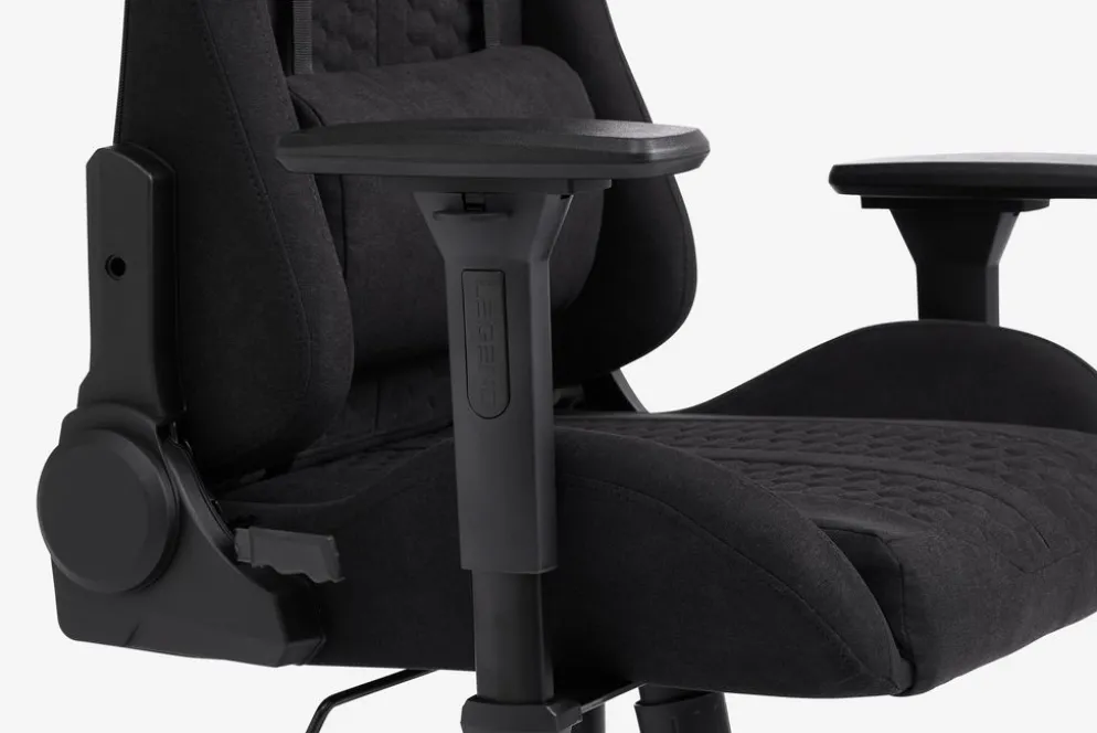 NIBEChaise gaming NIBE tissu noir/noir