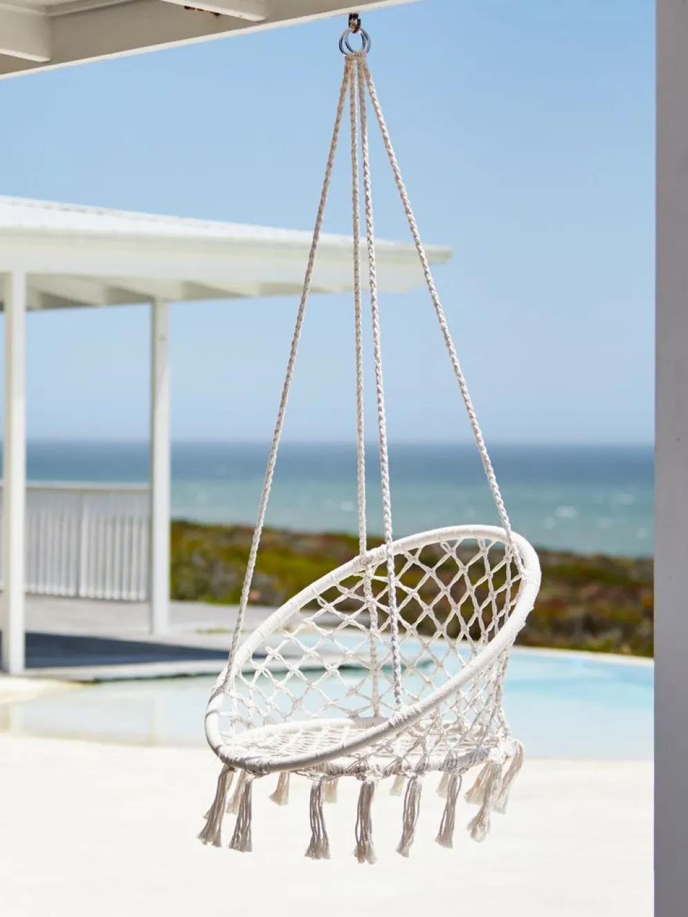NITTEDALChaise suspendue NITTEDAL Ø80 blanc cassé