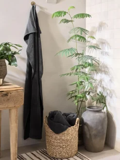 NORAGoldServiette de toilette NORA 50x100 gris anthracite