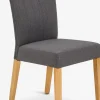 NORDRUPChaise NORDRUP tissu gris/naturel