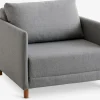 NORODDENFauteuil convertible NORODDEN gris clair