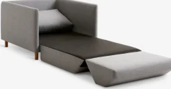 NORODDENFauteuil convertible NORODDEN gris clair