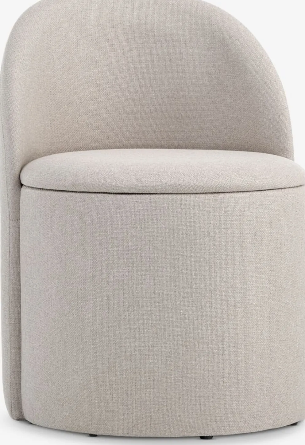 ODDUMFauteuil lounge ODDUM a/rangement tissu beige
