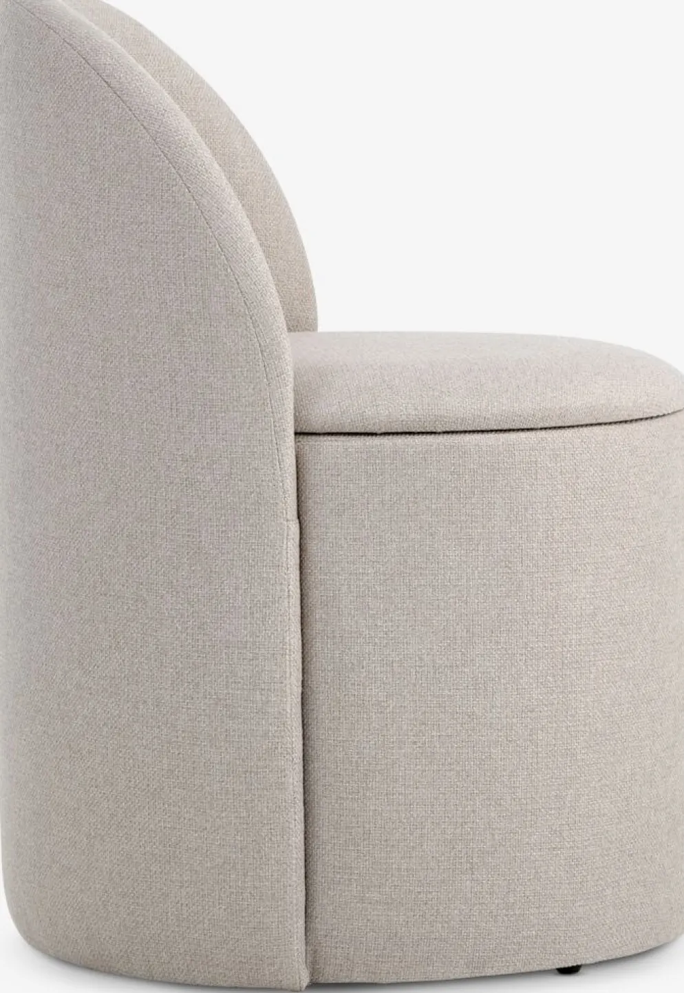 ODDUMFauteuil lounge ODDUM a/rangement tissu beige