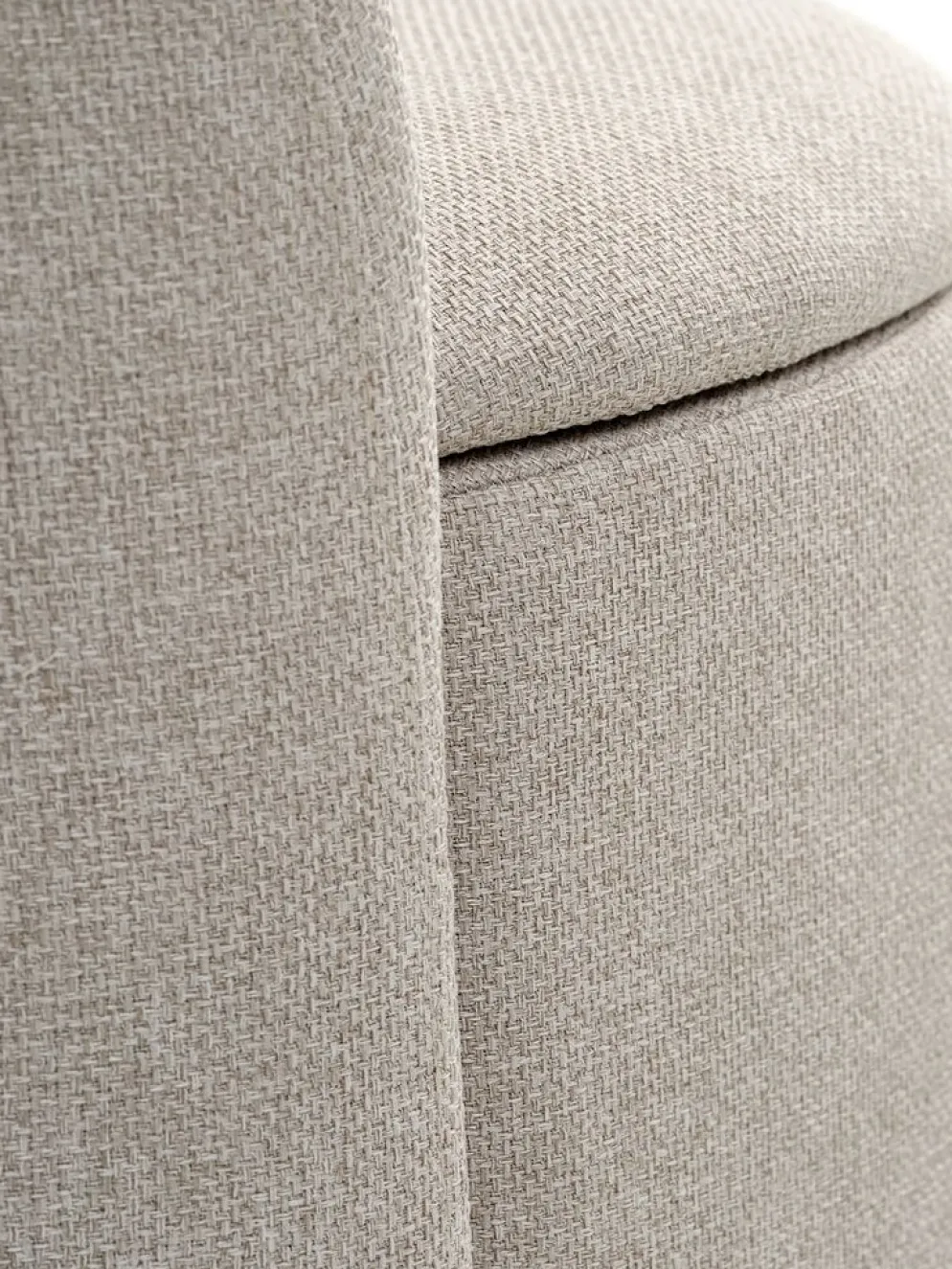 ODDUMFauteuil lounge ODDUM a/rangement tissu beige