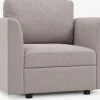 OKSBYCanapé modulable OKSBY 1pers. a/rangement tissu sable
