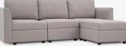 OKSBYCanapé modulable OKSBY 3pers. méridienne a/rangement sable