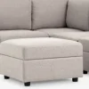 OKSBYCanapé modulable OKSBY 5pers. angle a/rangement tissu sable
