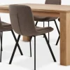 OLDE + MELBYOLDE L160 table chêne naturel + 4 MELBY chaises brun clair
