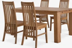 OLDE + SILLERUPOLDE L160 table chêne naturel + 4 SILLERUP chaises chêne