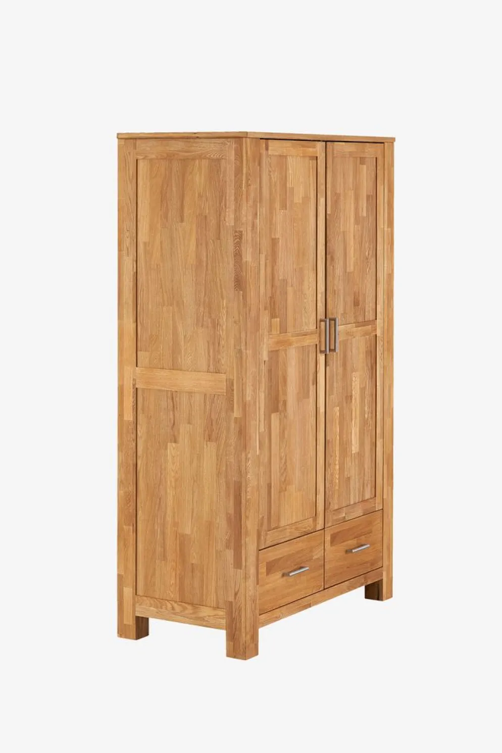 OLDEArmoire OLDE 120x200 2 portes 2 tiroirs chêne naturel