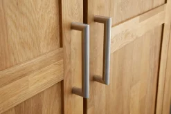 OLDEArmoire OLDE 120x200 2 portes 2 tiroirs chêne naturel