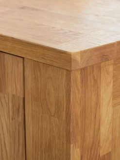 OLDEMeuble TV OLDE 150 cm 2 portes 1 étagère chêne naturel