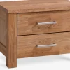 OLLERUPTable de nuit OLLERUP 2 tiroirs chêne naturel