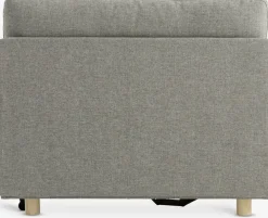 OLSTRUPCanapé convertible OLSTRUP 1,5 places tissu gris