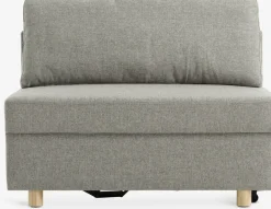 OLSTRUPCanapé convertible OLSTRUP 1,5 places tissu gris