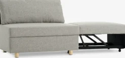 OLSTRUPCanapé convertible OLSTRUP 1,5 places tissu gris