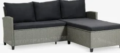ONDRUPCanapé lounge avec méridiennee ONDRUP 3 personnes gris