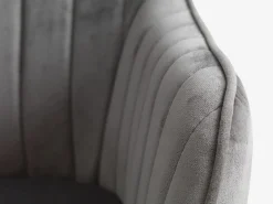 ONSEVIGFauteuil ONSEVIG velours gris/noir