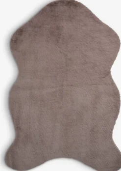 OXELTapis fausse fourrure OXEL 60x90 sable foncé