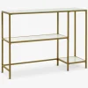 PANDRUPConsole PANDRUP 30x110 blanc/doré