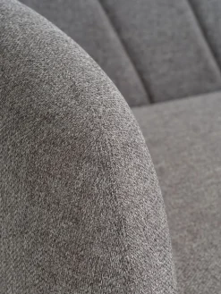 PARADISCanapé convertible PARADIS tissu gris clair/coloris chêne