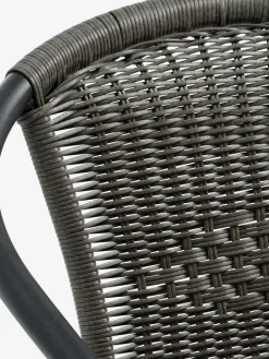 RADSTRUP + GRENAARADSTRUP Ø60 table noir + 2 GRENAA chaises gris