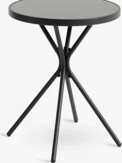 RADSTRUP + GRENAARADSTRUP Ø60 table noir + 2 GRENAA chaises gris
