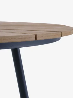 RANGSTRUP + NABERANGSTRUP Ø110 table naturel/noir + 4 NABE chaises empil. n.