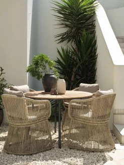 RANGSTRUPTable de jardin RANGSTRUP Ø110 naturel/noir