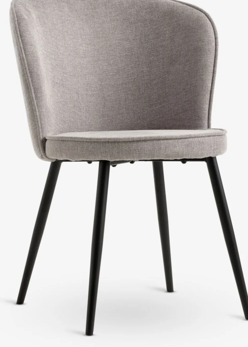 RISSKOVChaise RISSKOV tissu gris clair/noir