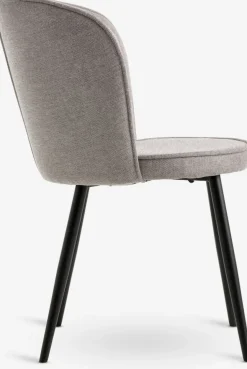 RISSKOVChaise RISSKOV tissu gris clair/noir