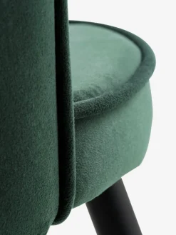 RISSKOVChaise RISSKOV velours vert foncé/noir
