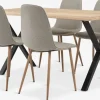 ROSLEV + BISTRUPROSLEV L140 table chêne naturel + 4 BISTRUP chaises sable
