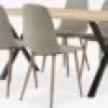 ROSLEV + BISTRUPROSLEV L200 table chêne naturel + 4 BISTRUP chaises sable