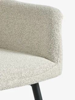 ROSLEV + PURHUSROSLEV L200 table chêne nat. + 4 PURHUS chaises blanc cassé