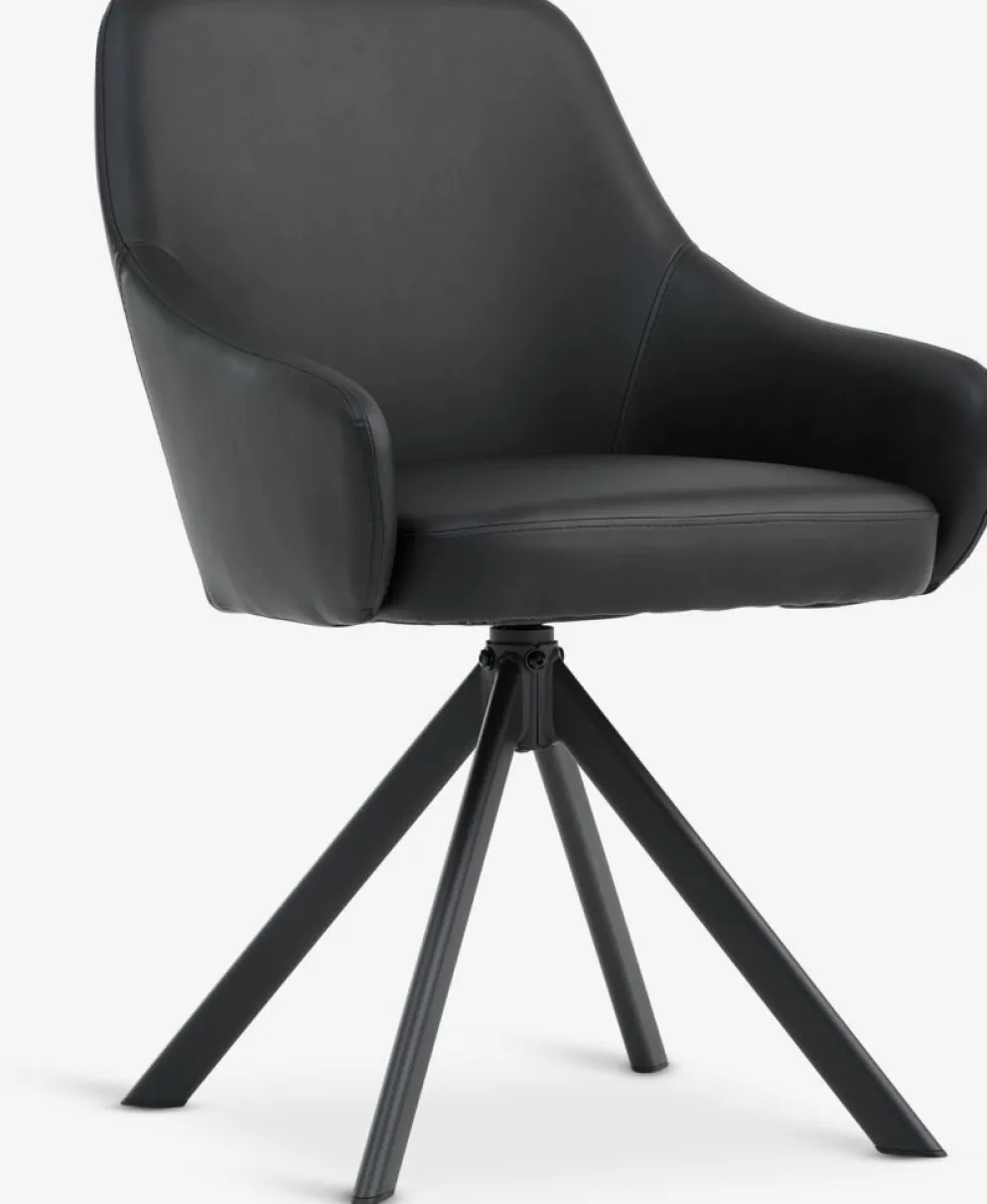 ROSTRUPChaise ROSTRUP pivotante noir