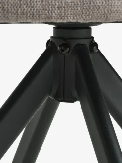 ROSTRUPChaise ROSTRUP pivotante tissu sable/noir