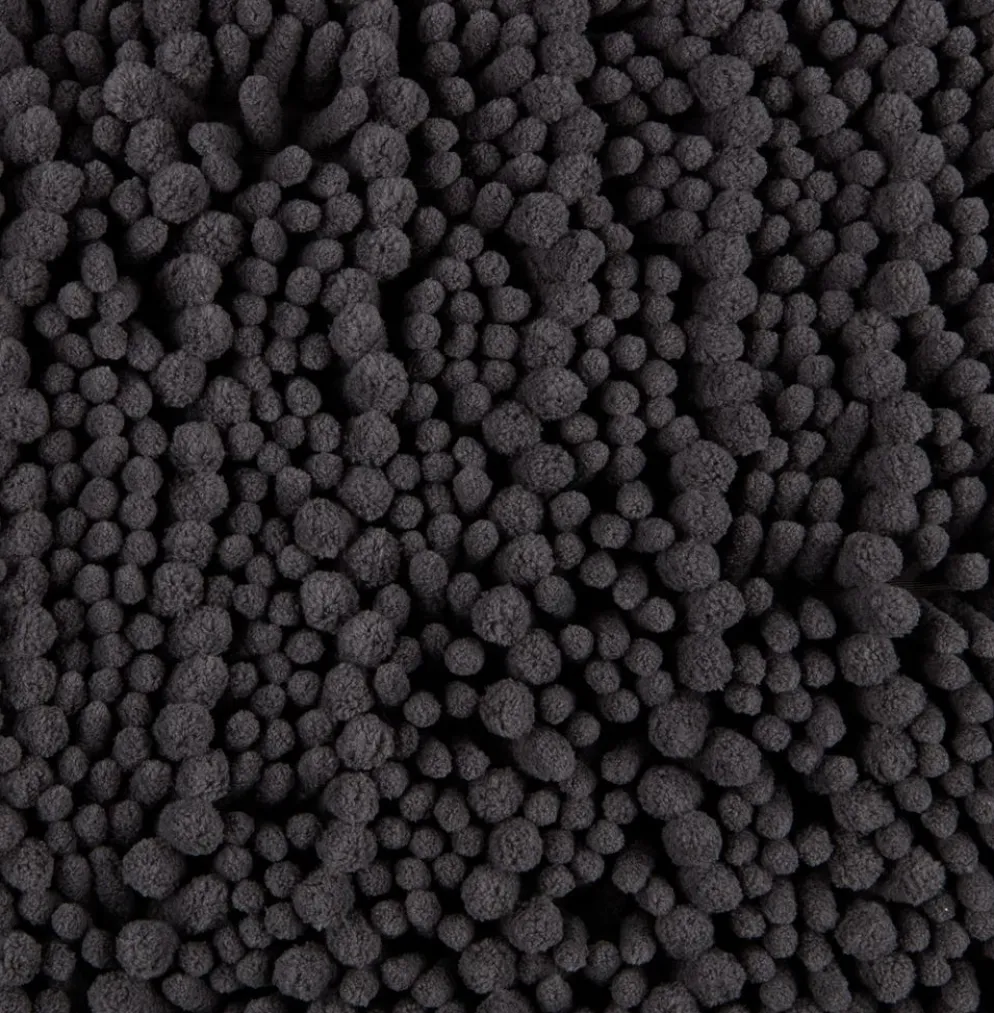 ROSVIKPlusTapis de bain ROSVIK 50x80cm chenille anthracite